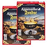 Fondue-Käse 'Appenzeller' - 2x800g würziger, aromatischer Käse aus der Schweiz als cremiges...