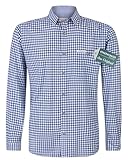 Stockerpoint Campos3 Herren Trachtenhemd, Blau, L