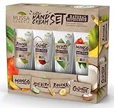 Mussa Canaria Natürliches Handcreme-Set – Mango, Aloe Vera, Banane und Kokosnuss – Reisegröße...