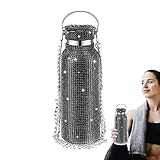 Strass-Wasserflasche, glitzernde Wasserflasche, Blinng Diamant, Glitzer, Thermoflasche, Glitzer,...
