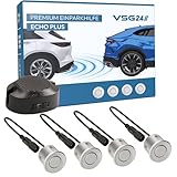 VSG24 Premium Einparkhilfe hinten zum nachrüsten am Auto, PDC Parksensoren hinten mit Stecksystem...