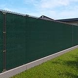 windscreen4less Heavy Duty Sichtschutz Zaun in Farbe Solid Grün 5 'x 50' Tüllen Messing W/3-Jahre...