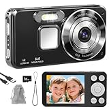 HERBYD Digitalkamera 4K Fotokamera 64MP Kamera Fotoapparat Tragbare Kompaktkamera mit 2,8' LCD...