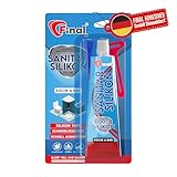 Final Sanitär Silikon - 1x50ml | 100% Silikon - Profiqualität, schimmelresistentes,...