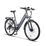 nakxus 26M208 E-Bike, Elektrofahrrad 26'' Trekkingrad E-Cityrad mit 36V 13Ah Lithium-Akku für Lange...