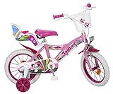 Toimsa 14 Zoll Kinderfahrrad Mädchenfahrrad Kinder Kinderrad Fahrrad Rad Bike Fantasy PINK 503 NEU...
