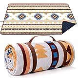 LARUTAN Outdoor Picknickdecke 200x200cm, Stranddecke Sandfrei, Tragbare Waschbar Strandunterlage...