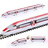 VBACALA 4 pcs Eisenbahn Kinder Zug Spielzeug Eisenbahn Spielzeug,Zug mit magnetischer Verbindung...