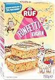 RUF Funfetti-Blechkuchen mit bunten Konfetti-Streuseln, Vanille-Creme und kakaohaltiger...