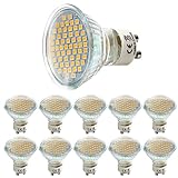 HUAMu GU10 LED Lampe Kaltesweiß 6500K, 5W Ersetzt 500W Halogen Leuchtmittel, 500 Lumen, AC 230V...