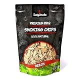TastySmoke® Hochwertige Räucherchips Buche – 100% natürliches Holz für intensives Raucharoma,...