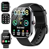 Smartwatch Damen Herren, 1.91'' Zoll HD Smart Watch mit Bluetooth Anrufe, Fitness Tracker...