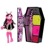 Monster High Skulltimate Secrets Draculaura-Puppe - Neon Frights Modeüberraschungen,...