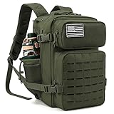 QT&QY 25L Militärische taktische Rucksäcke für Männer Motorrad Armee Laser Cut Molle Daypack...