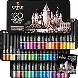 Castle Art Supplies 120 Buntstifte Set | Hochwertige Farbminen mit weichem Kern für Profi-,...