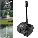 Forever Speed 4 in 1 Teichpumpe Springbrunnenpumpe mit Filter, 5W/9W/11W UV-Klärer,...