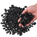 Hisredsun 1,8 kg Dekosteine Flusskiesel für Aquarium, Blumentopf, Landschaftsbau, Vasenfüller und...