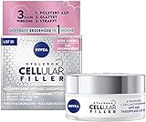 NIVEA Hyaluron Cellular Filler Anti-Age Tagespflege LSF 15 (50 ml), straffende Gesichtspflege mit...