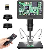 Andonstar AD246S-M HDMI Digitales Mikroskop mit 7-Zoll-Bildschirm 2000x, 3 Objektive 2160P...