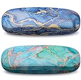 Yamitora 2 Stück Brillenetui Hardcase, Brillenetui Personalisiert Groß Tragbar Brillentasche für...