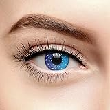 Galaxy 90 Tage Farbige Kontaktlinsen Ohne Stärke (Blau)