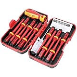 Darmlly 13 Stücke Vde Isolierte Schraubendreher Set -V Hoch Spannung 1000 V Magnetisch Schlitz Torx...