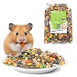 Nobleza - (500g) Hamsterfutter Ausgewogen, Hauptfutter für Hamster mit Gemüse, Natürliches...