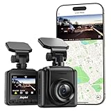 Dashcam Auto WiFi 2K, Mini Vorne Autokamera Unterstützt externes GPS-Modul,APP,IPS-Bildschirm,Ultra...