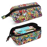 ZIPIT Lenny Federmäppchen | Großes Mäppchen für Schule und Büro | Etui, Kosmetiktasche mit...