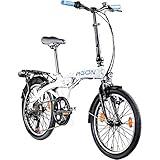 AGON Parklane 20 Zoll Klapprad Fahrrad Faltrad Klappfahrrad 20' StVZO 6 Gänge Urban Bike...