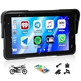 SIXWIN Motorrad Carplay Bildschirm für Moto mit Wireless Carplay Android Auto, 5 Zoll HD...