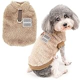 Zunea Fleece Winterjacke für Kleine Hunde Warme Wintermäntel Pullover Sweater Weich Fuzzy Welpen...