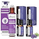 3 Stück Lavendelöl Ätherisches Öl, Reines Naturrein Lavender Essential Oil, Beruhigender Duft...