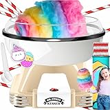 KESSER® Zuckerwattemaschine Set für Dein zuhause - Mit 30x Zuckerwatte Stäbchen & Messlöffel -...