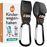 Baby Uma Kinderwagen Haken für Taschen (2er-Pack) - Universelles Kinderwagen Zubehör,...