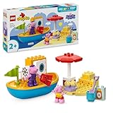 LEGO DUPLO Peppas Bootsausflug: Spielset mit Spielzeugboot zum Bauen und Umbauen mit 2 Figuren,...