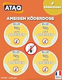 ATAQ Ameisen fallen x4 - Ameisen fallen für draußen und gegen Ameisen im Haus - Ameisenmittel -...