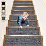 ToStair Stufenmatten, 76cmx20cm(15 stück) Anti-Rutsch Treppen Treppenstufen für Holzstufen,...