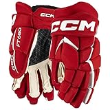 CCM Jetspeed FT680 Eishockey Handschuhe Junior (Schwarz/Weiß, Größe: 12)