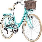 Galano 28 Zoll Valencia 6 Gang Citybike Stadt Fahrrad Damenrad Damenfahrrad, Rahmengrösse:16 Zoll,...