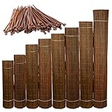 Ogrodzenia Wiklinowe Weidenmatte 90 x 300 cm - Balkon Sichtschutz - Zaun Garten aus Holz -...