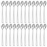 BEWOS Latte Macchiato Löffel Set 24 Stück, 7,8”(19,7 cm) Longdrinklöffel aus Edelstahl,...