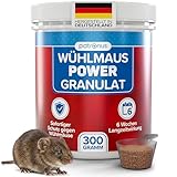 Wühlmaus Power Granulat 300 g - Wühlmäuse effektiv vertreiben mit Sofort- und Langzeitwirkung -...