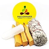 Pachamama Essentials Bio-Salbei (Salvia Apiana), Palo Santo (Stechpalmenholz) und Selenit-Stick,...