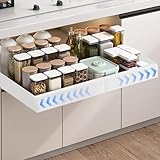 ESTUWD Teleskopschublade | Ausziehbare Schublade Küche | Schrank Schubladen Ausziehbar Breite (32...