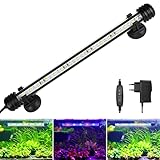 BELLALICHT LED Timer Aquarium Beleuchtung - Aquarien Lampe [RGB-Weiß Licht] mit eingebautem Timer...