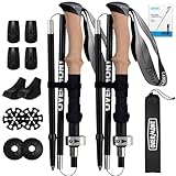 Overmont Wanderstöcke 7075 Aluminium Ultraleicht faltbar verstellbar 105-125CM Trekkingstöcke...