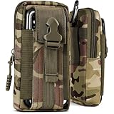 ONEFLOW Survival Case für Sony Xperia 10 VII Handy Gürteltasche aus Nylon mit Karabiner, Taktische...