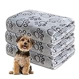 Gorgelly 1 Pack 3 Hundedecke, Weiche Fleece Hundedecke Waschbar, Hundedecke Flauschig, Katzendecke...