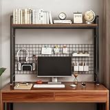 Industrielles Bücherregal, 3 Etagen, platzsparend, Druckerständer, Stahl und Holz, Büroregal,...